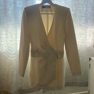 Zara Cream Dress Blazer